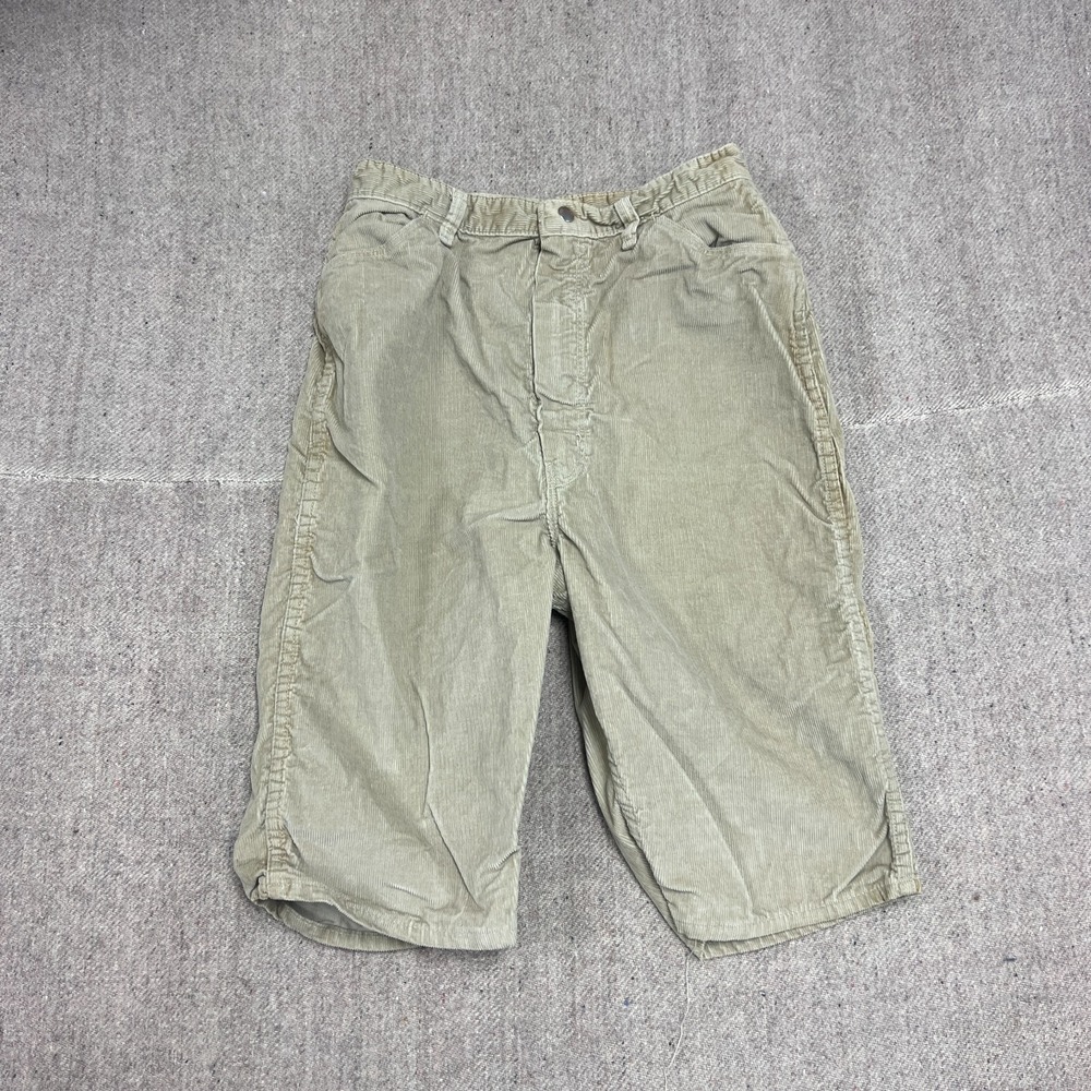 Vintage Misses Wrangler Corduroy Shorts Women's 26 Beige 1960s